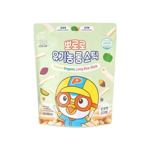 Bánh hữu cơ vị khoai lang, bí đỏ Pororo 25g