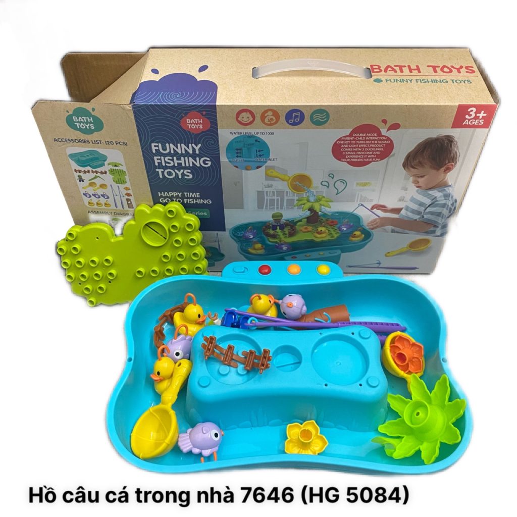 Bộ Đồ Chơi: Hồ Câu Cá Trong Nhà (Có Đèn, Nhạc) 